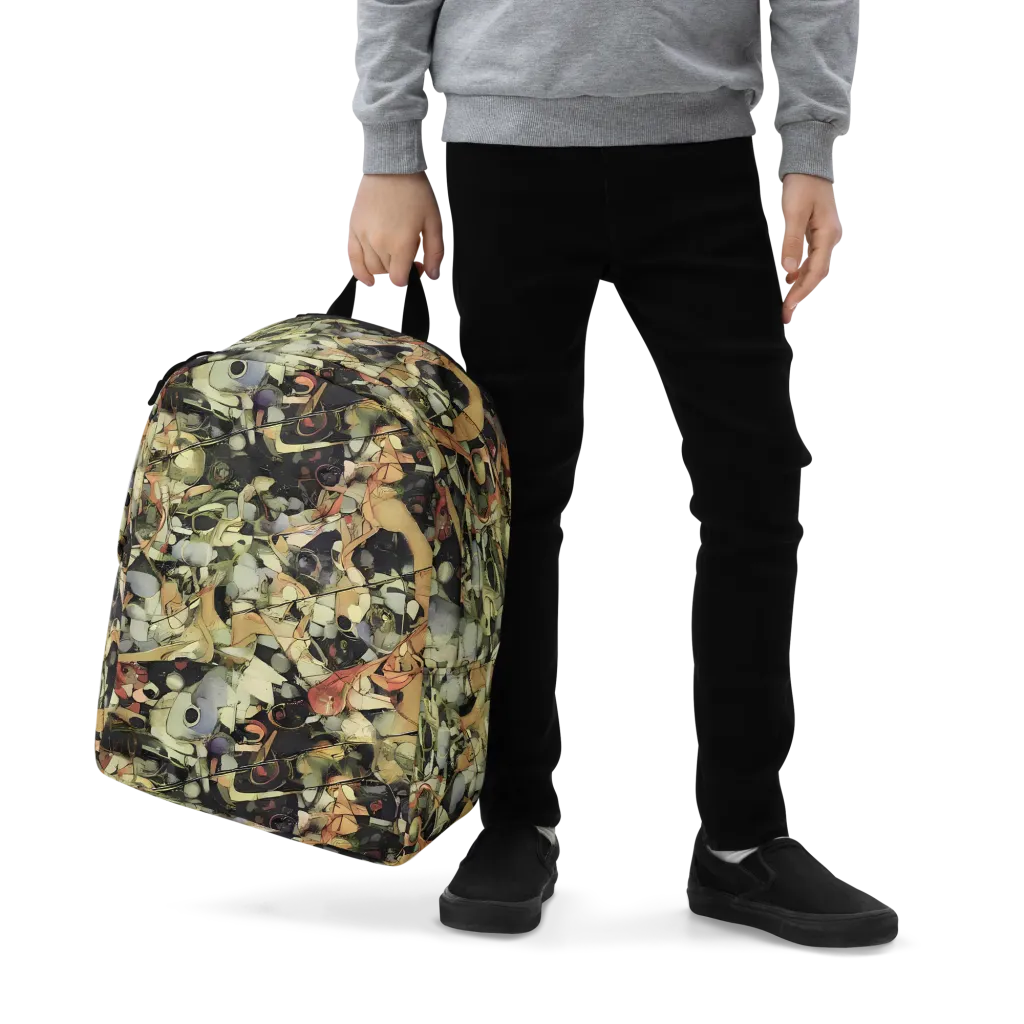 Olive Riddle on Minimalist Backpack — Zoomed-in