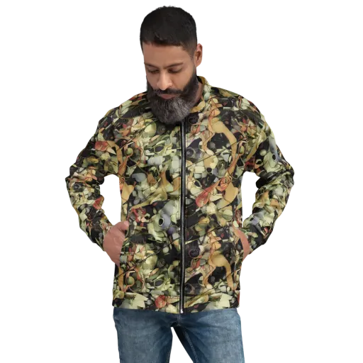 Olive Riddle on a Bomber Jacket
