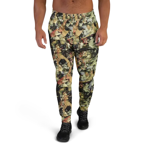 Olive Riddle on a Men's Joggers