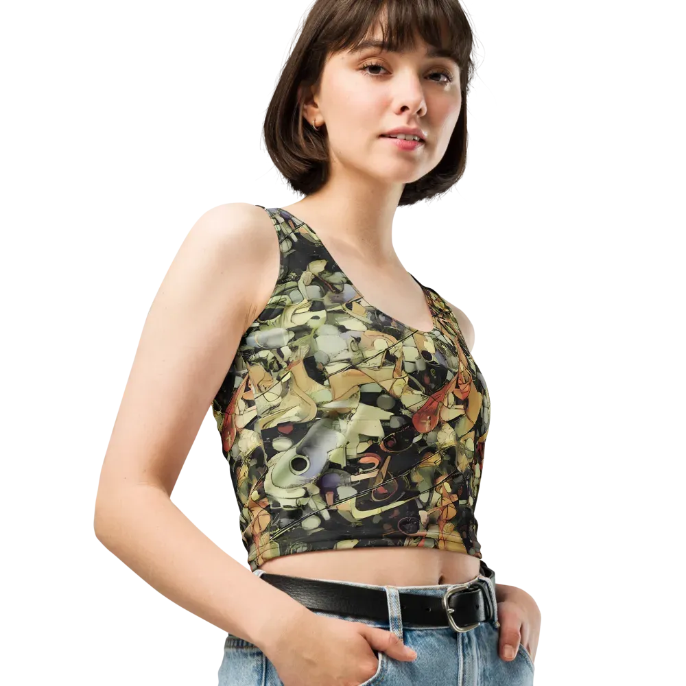Olive Riddle on Crop Top — Right Front