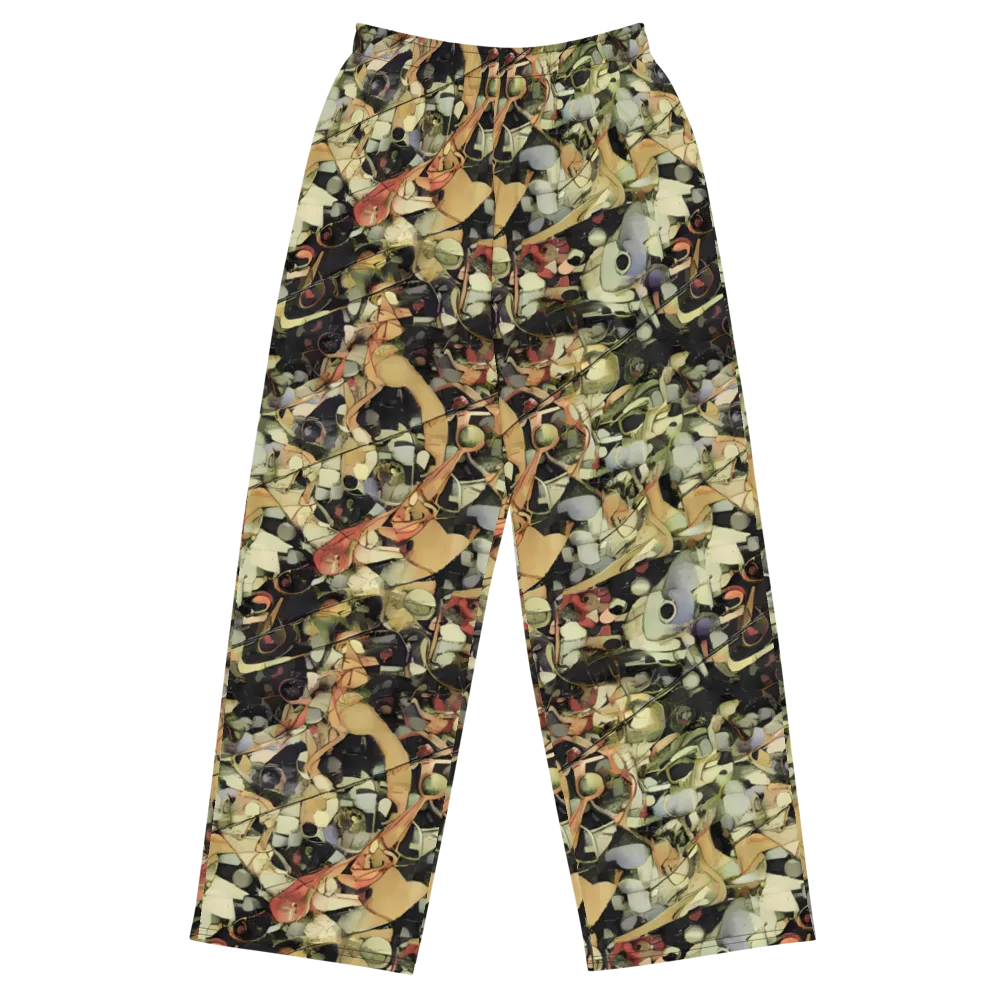 Olive Riddle on Wide-Leg Pants — Front