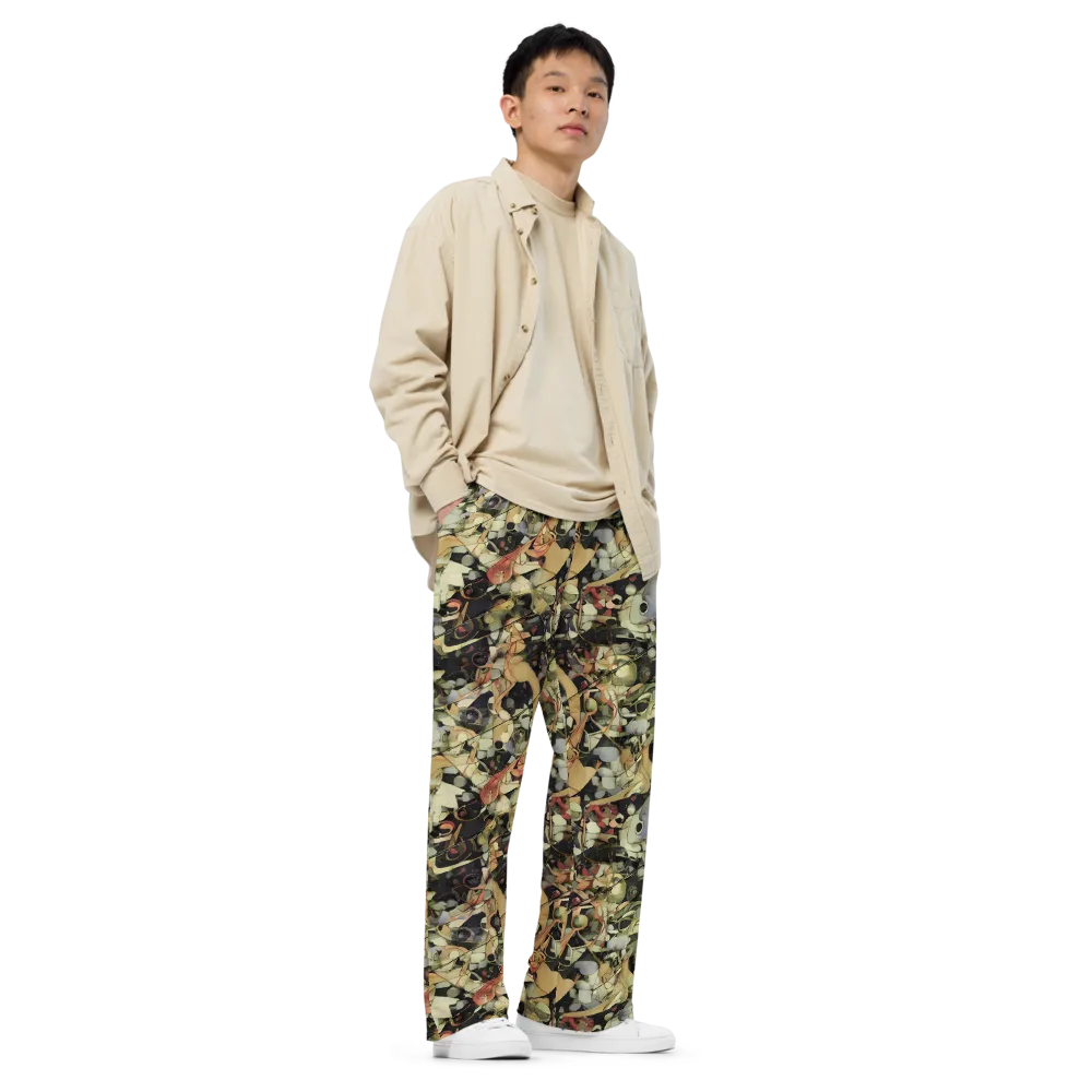 Olive Riddle on Wide-Leg Pants — Right Front