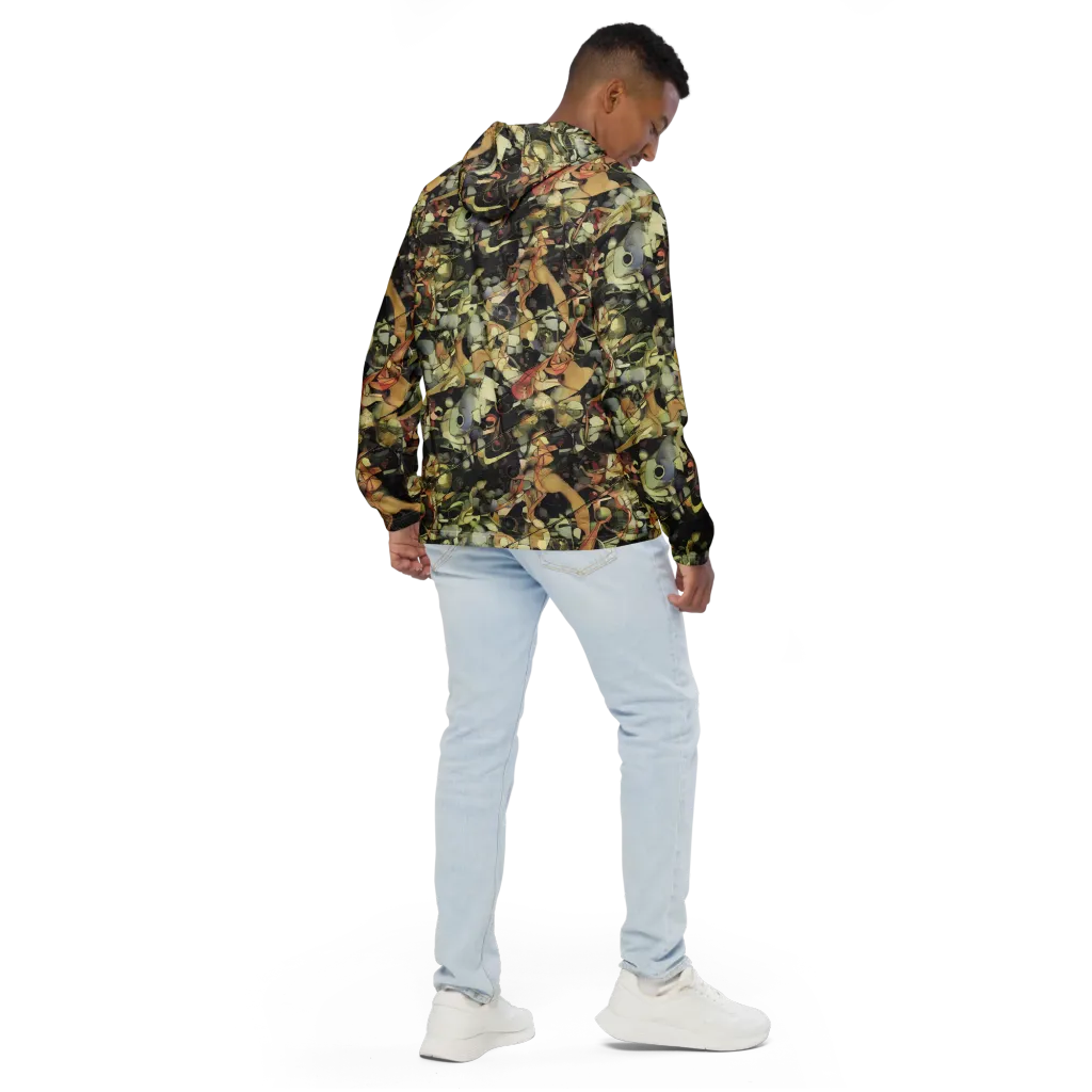 Olive Riddle on Men's Windbreaker — Back
