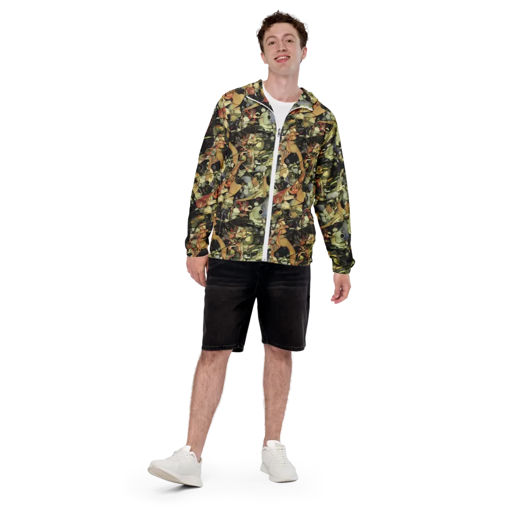 Olive Riddle on Men's Windbreaker — Front