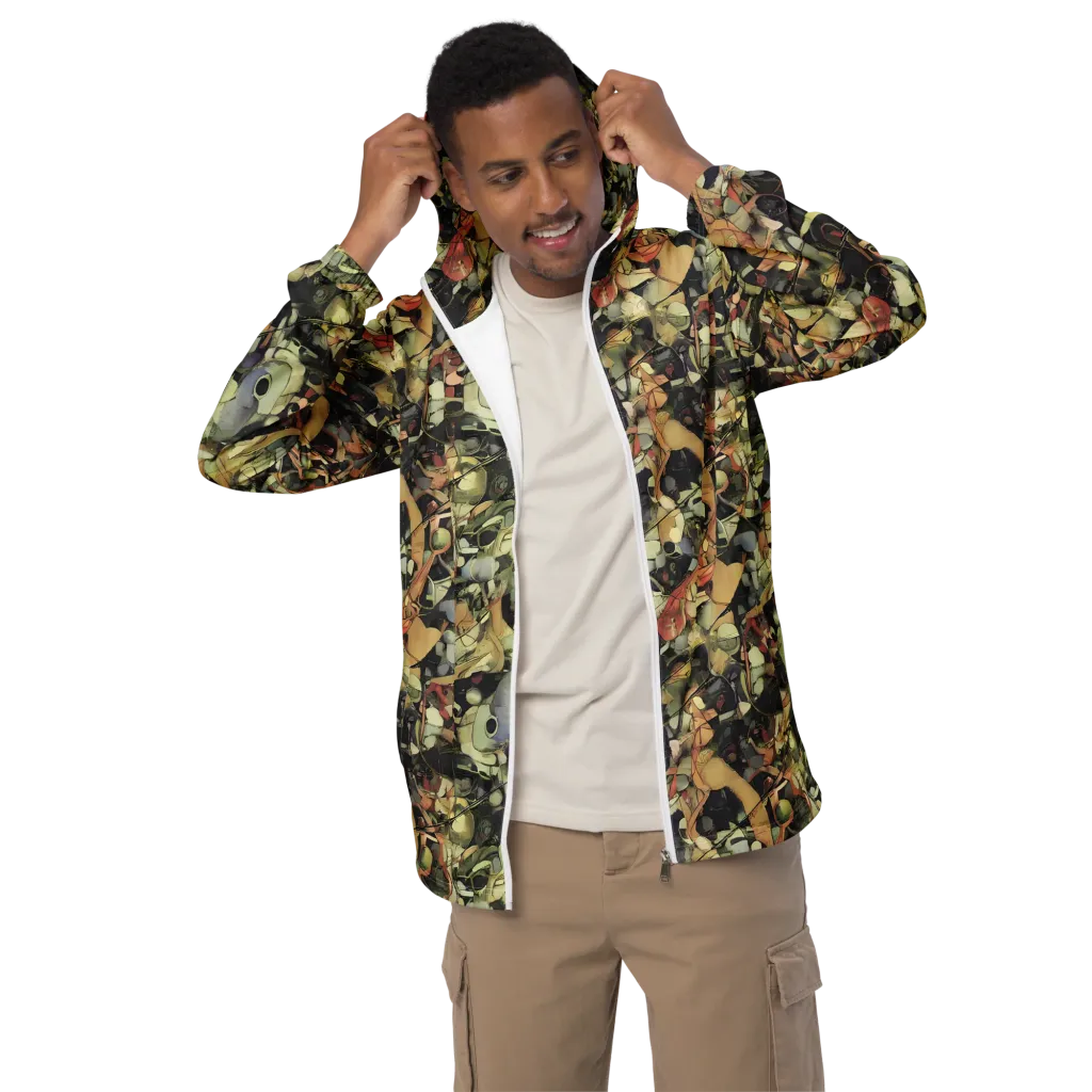 Olive Riddle on Men's Windbreaker — Front