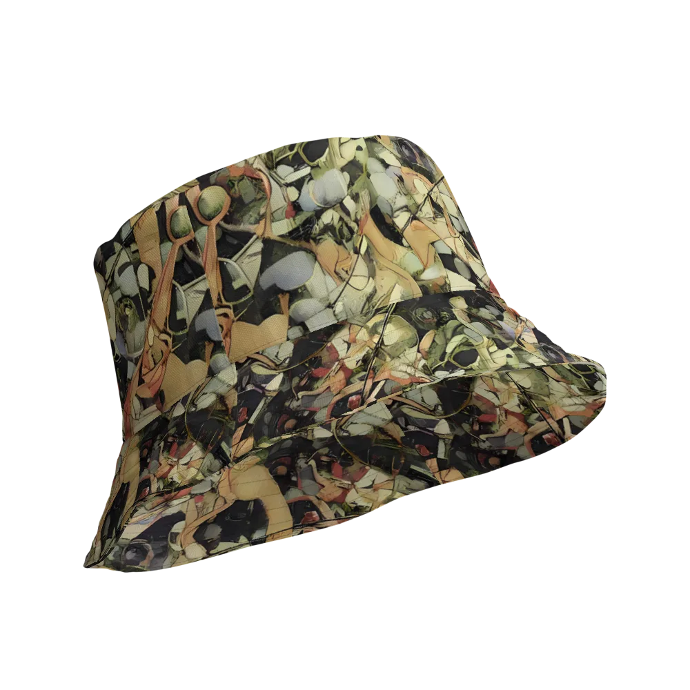 Olive Riddle on Reversible Bucket Hat — Product details Outside