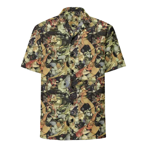 Olive Riddle on a Button Shirt