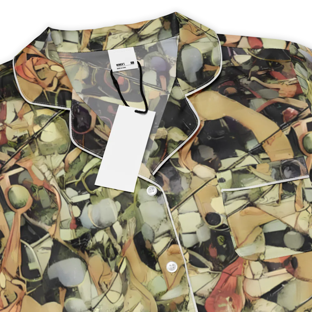 Olive Riddle on Women's Short Sleeve Pajama Top — Product details