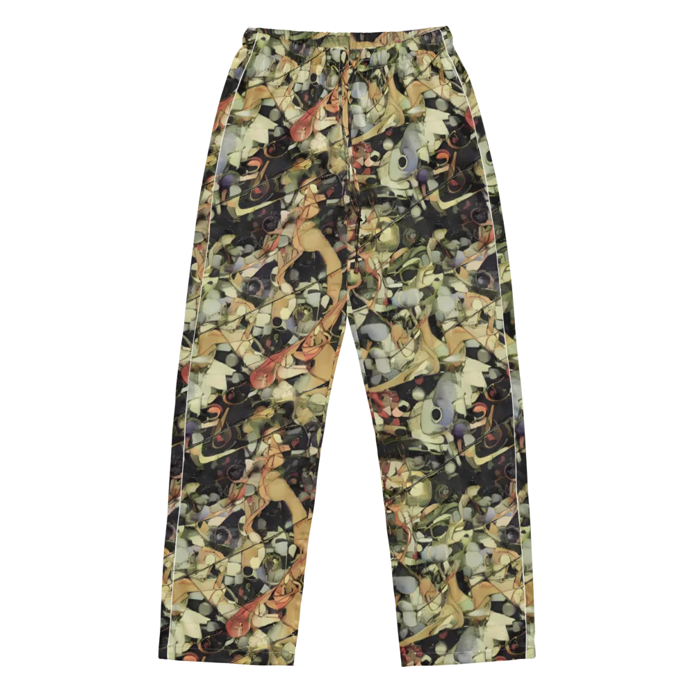 Olive Riddle on Women's Pajama Pants — Front