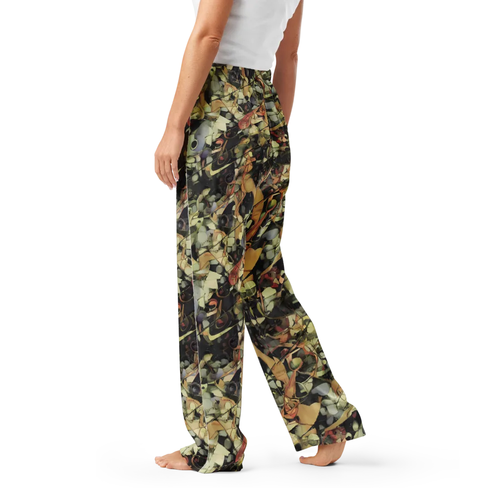 Olive Riddle on Women's Pajama Pants — Left