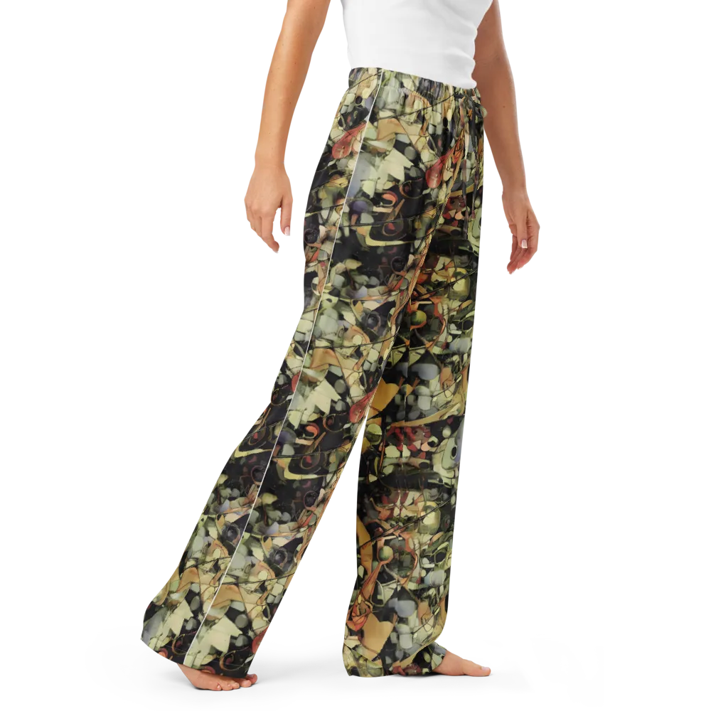 Olive Riddle on Women's Pajama Pants — Right Front