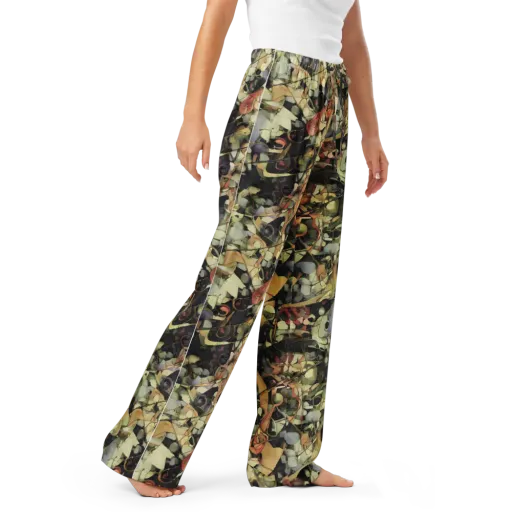 Olive Riddle on a Women's Pajama Pants