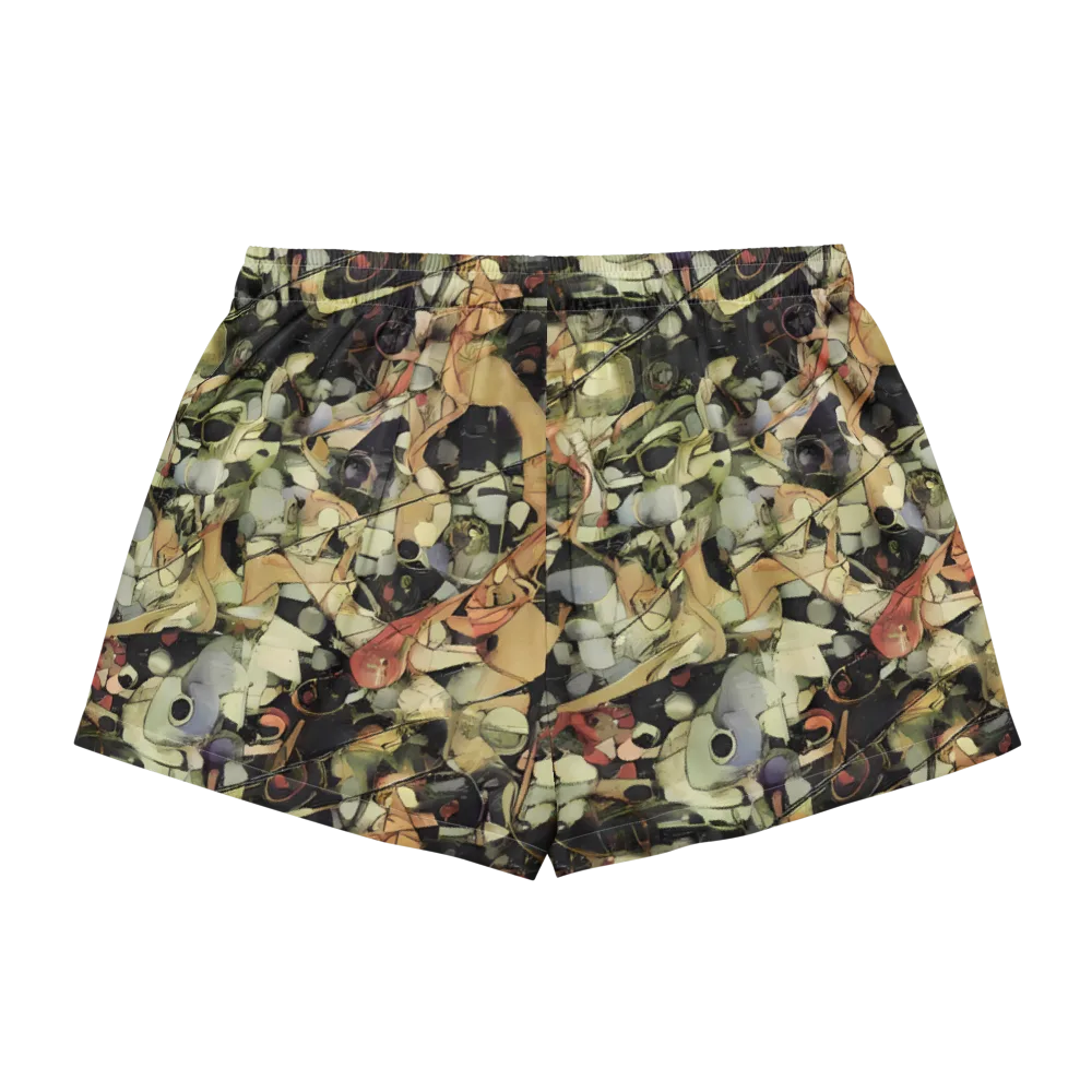 Olive Riddle on Women's Pajama Shorts — Back