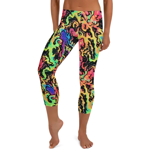 Candy Inferno on a Capri Leggings