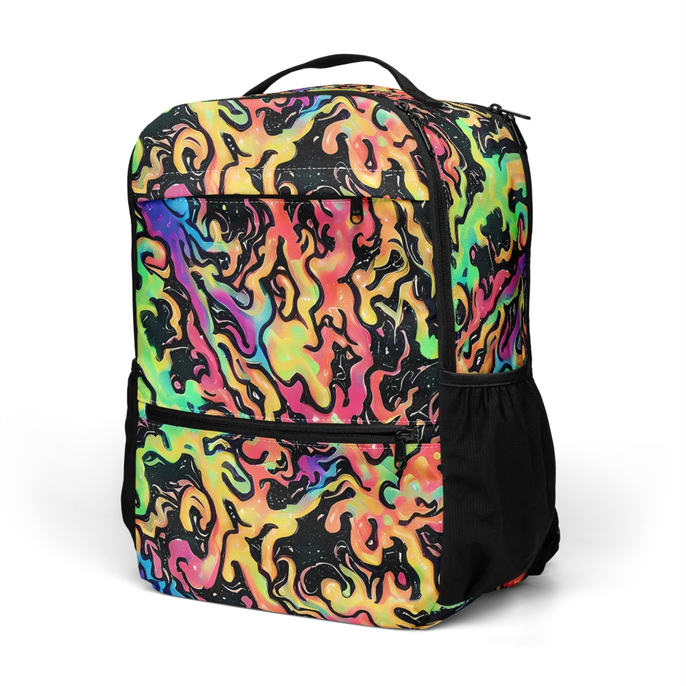 Candy Inferno on Utility Backpack — Left Front