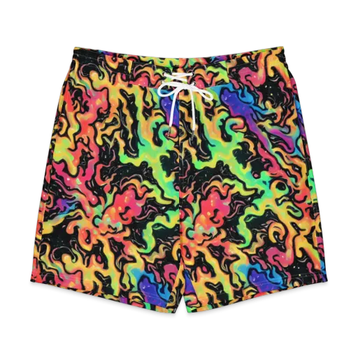Candy Inferno on a Men's Board Shorts