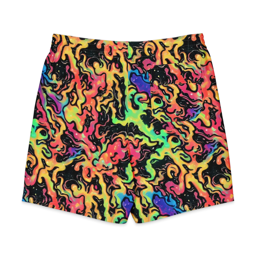 Candy Inferno on Men's Board Shorts — Back