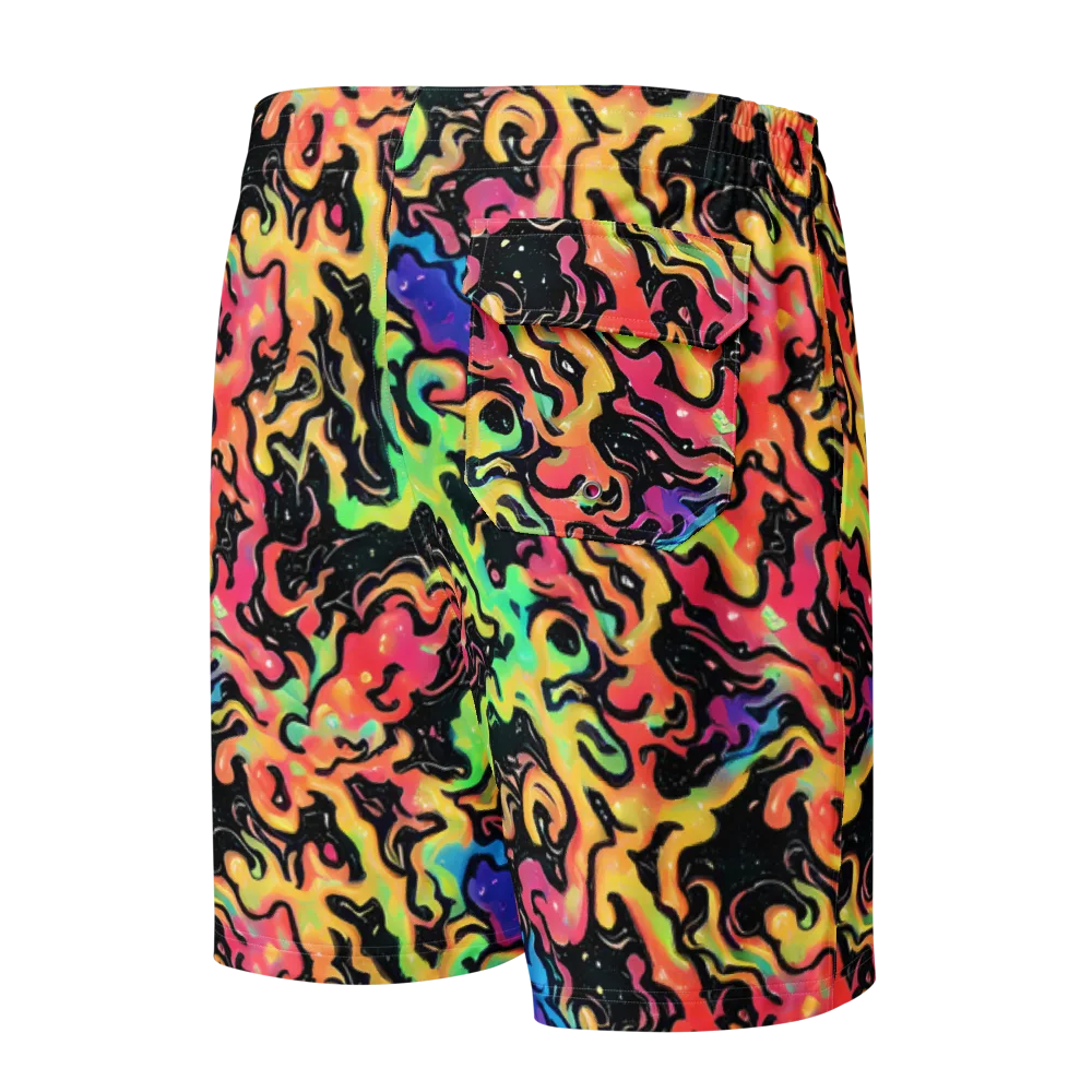 Candy Inferno on Men's Board Shorts — Back