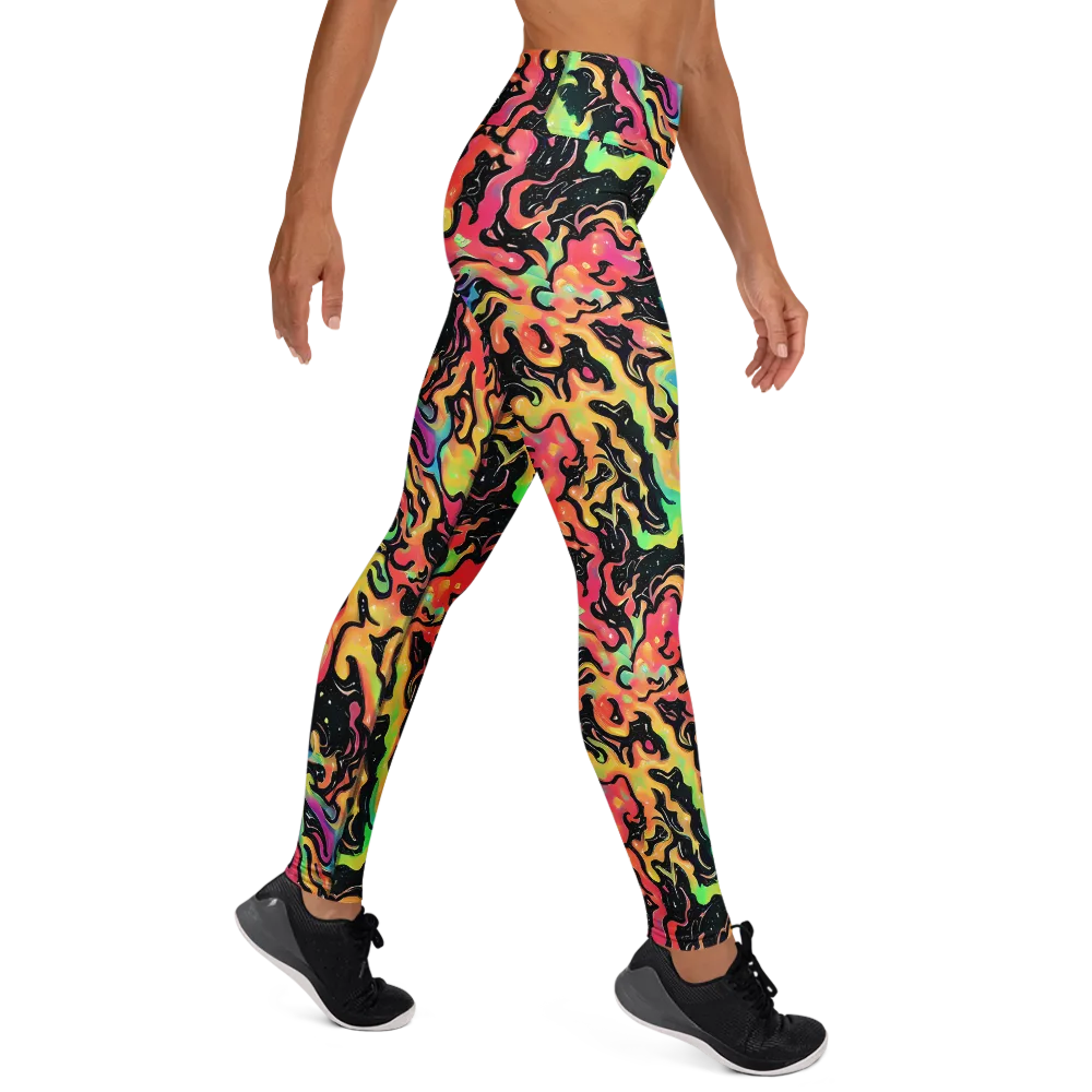 Candy Inferno on Yoga Leggings — Right
