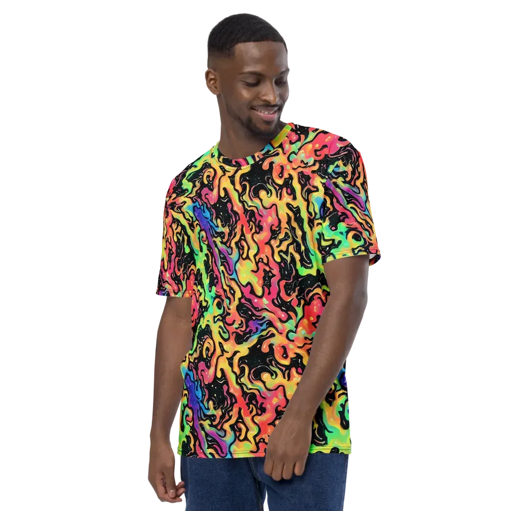 Candy Inferno on Men's Crew Neck T-Shirt — Left