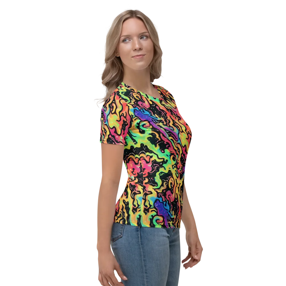 Candy Inferno on Women's Crew Neck T-Shirt — Right