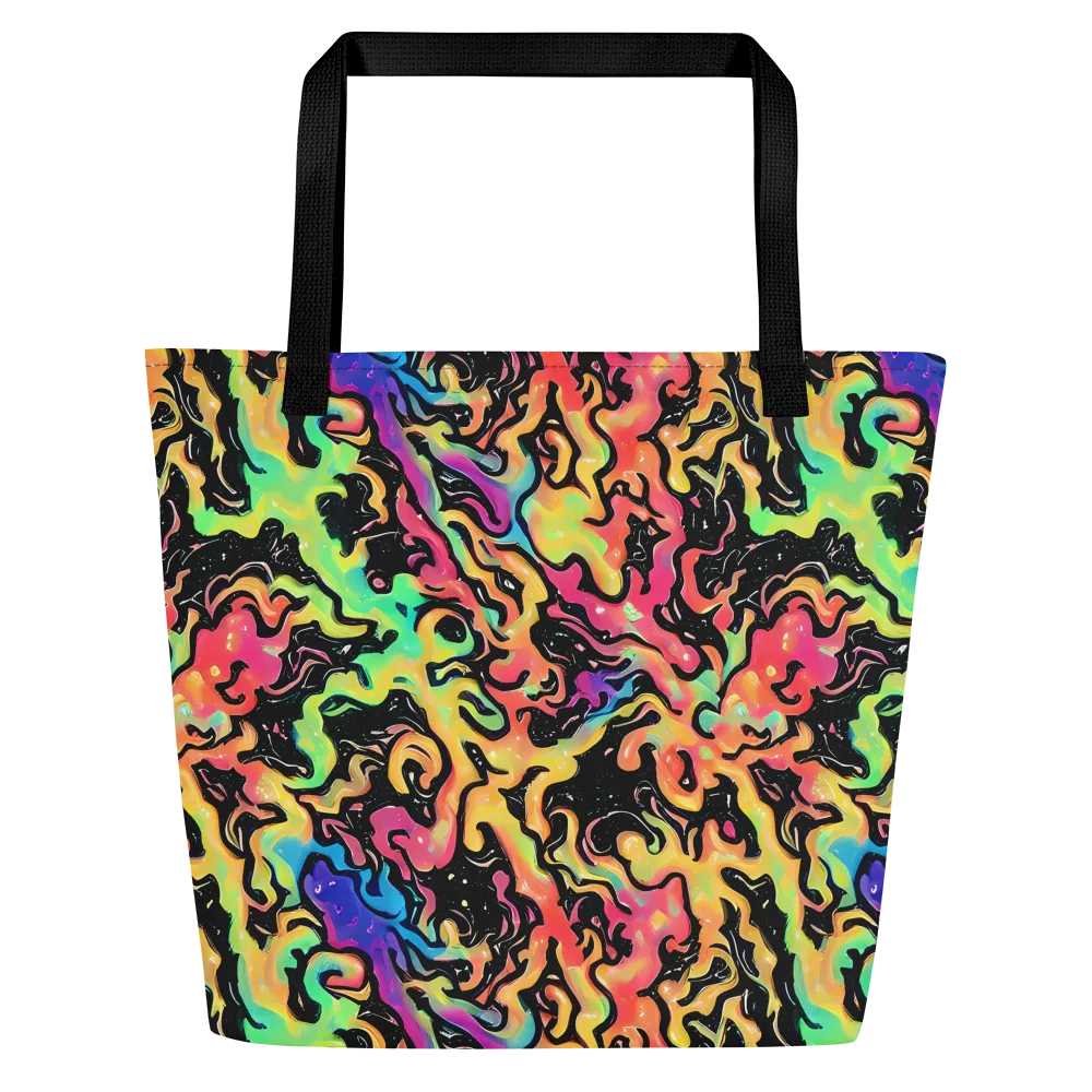 Candy Inferno on Large Tote Bag W/ Pocket — Front