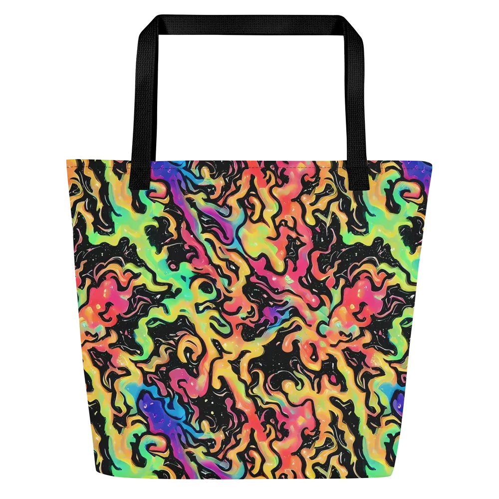Candy Inferno on Large Tote Bag W/ Pocket — Front