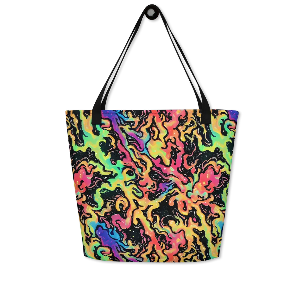 Candy Inferno on Large Tote Bag W/ Pocket — Front