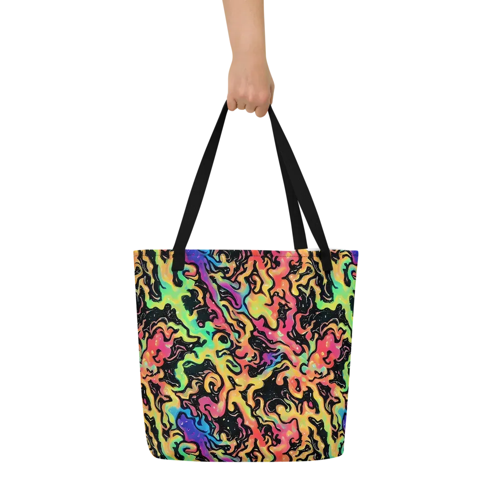 Candy Inferno on Large Tote Bag W/ Pocket — Front