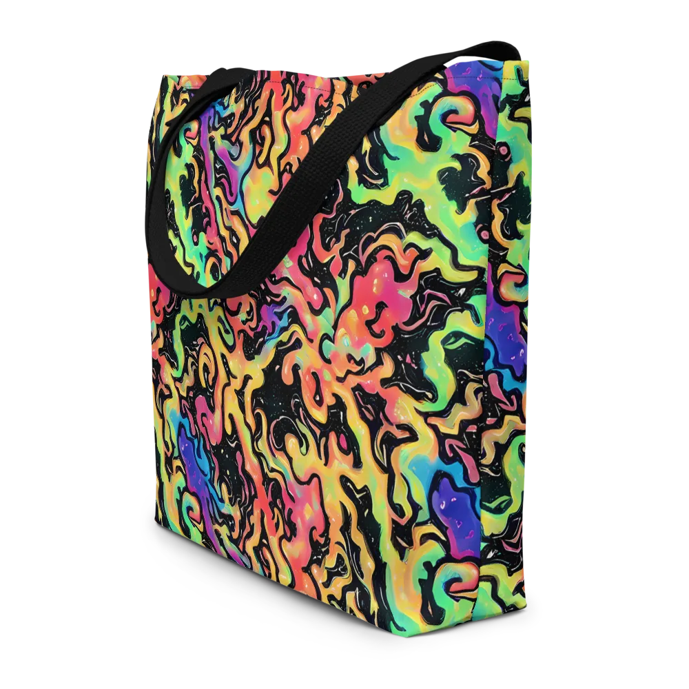 Candy Inferno on Large Tote Bag W/ Pocket — Front