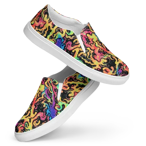 Candy Inferno on a Women's Slip-On Canvas Shoes