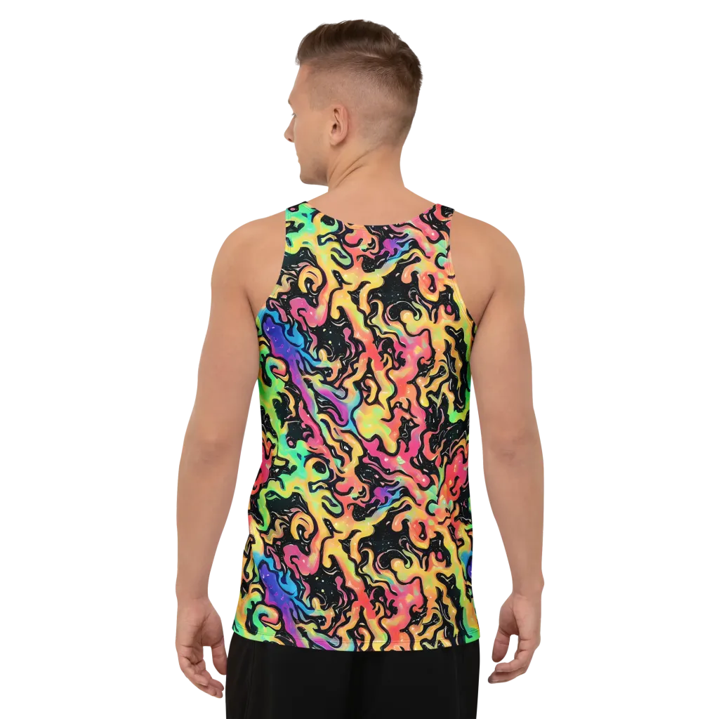 Candy Inferno on Men's Tank Top — Back