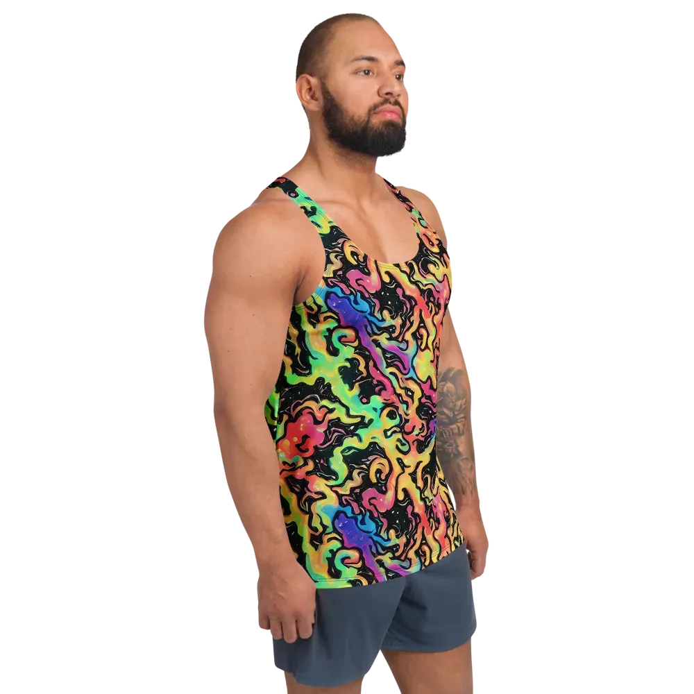 Candy Inferno on Men's Tank Top — Right Front