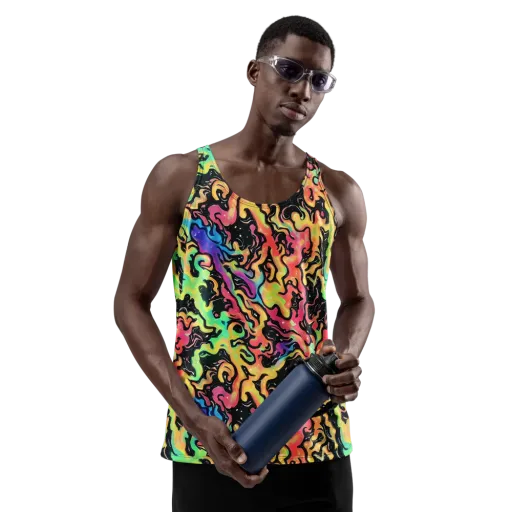 Candy Inferno on a Men's Tank Top