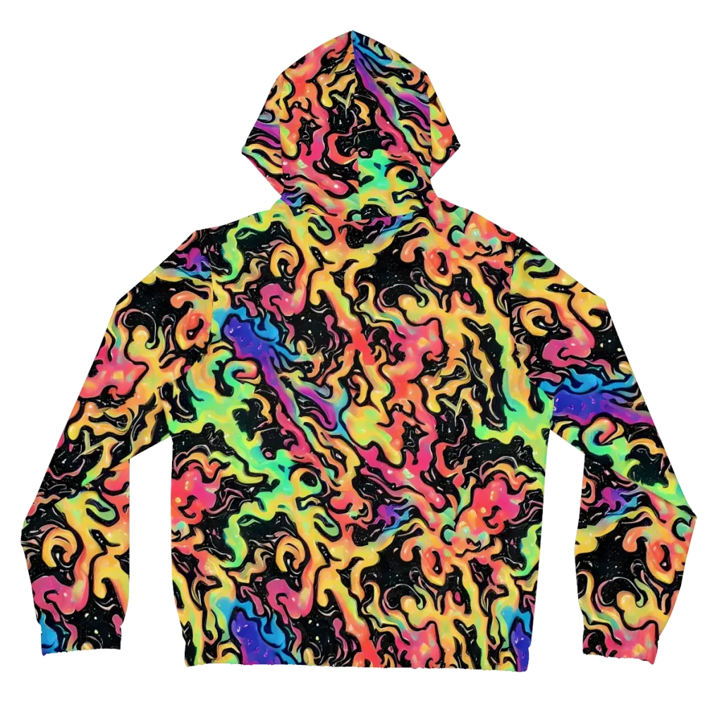 Candy Inferno on Women's Full-Zip Hoodie — Back