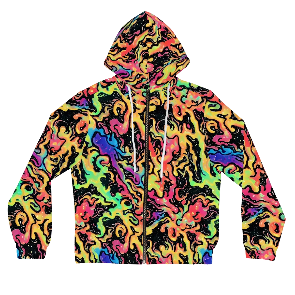Candy Inferno on Women's Full-Zip Hoodie — Front
