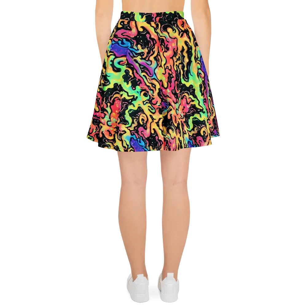 Candy Inferno on Skater Skirt — Back