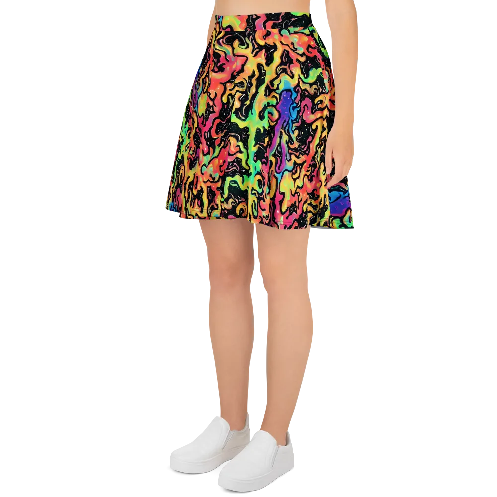 Candy Inferno on Skater Skirt — Left