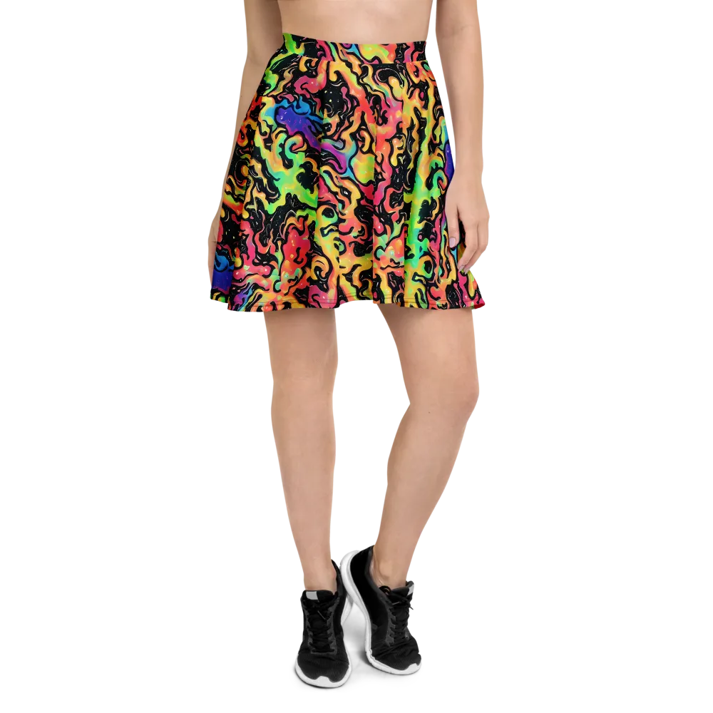 Candy Inferno on Skater Skirt — Front