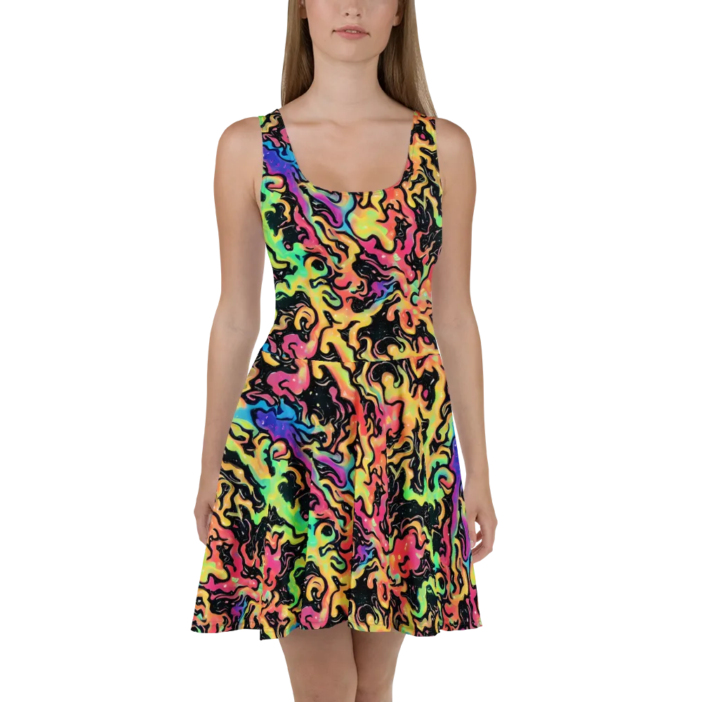 Candy Inferno on Skater Dress — Front