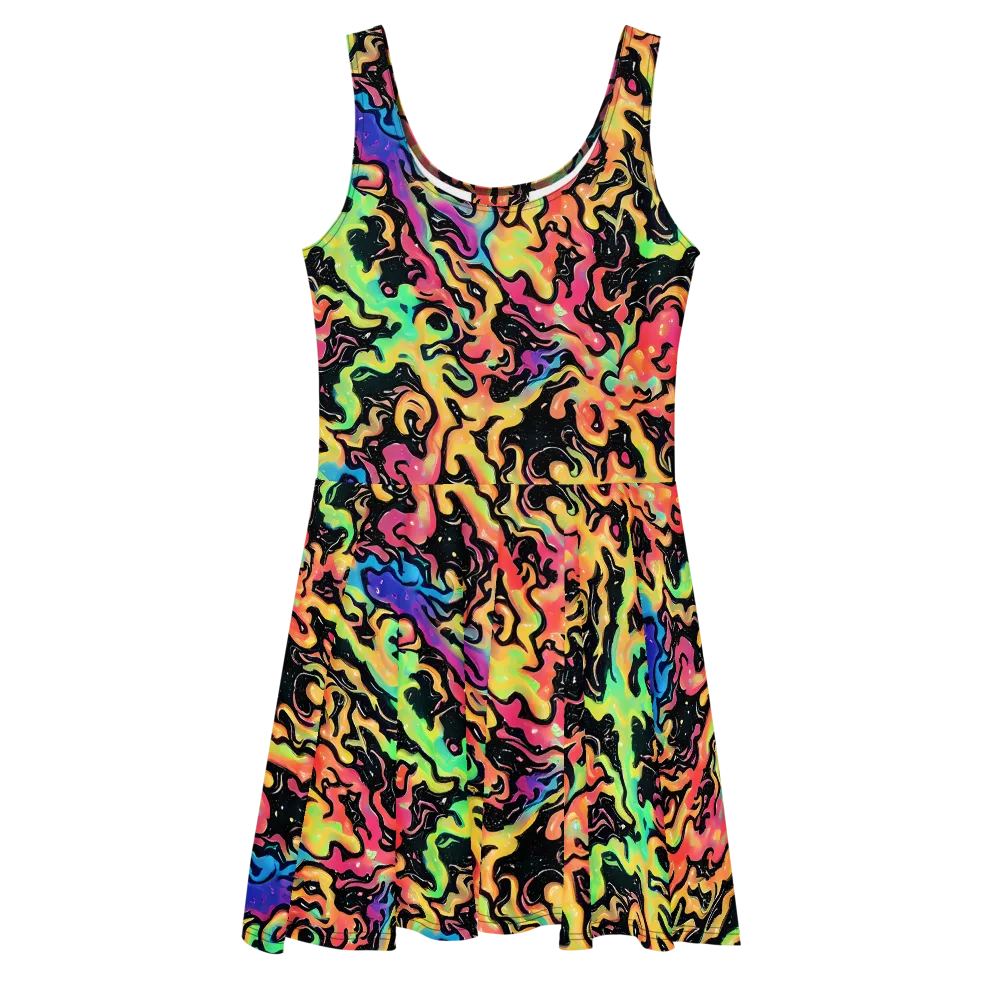 Candy Inferno on Skater Dress — Front