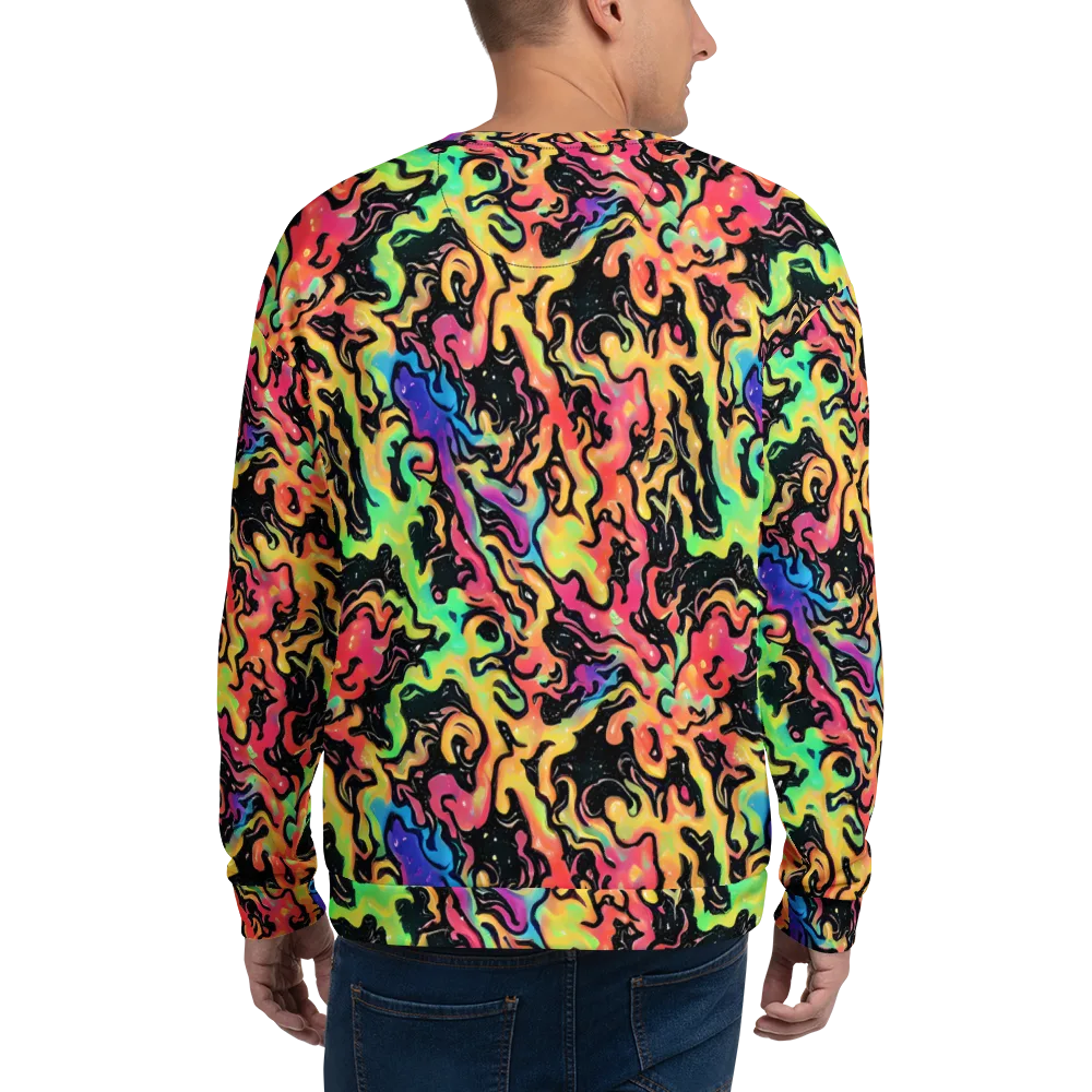 Candy Inferno on Sweatshirt — Back