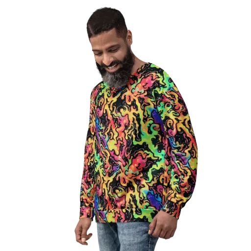 Candy Inferno on a Sweatshirt