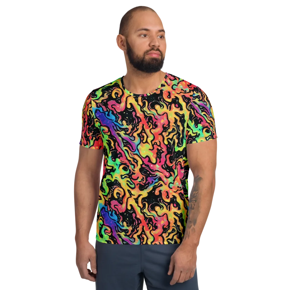 Candy Inferno on Men's Athletic T-Shirt — Front