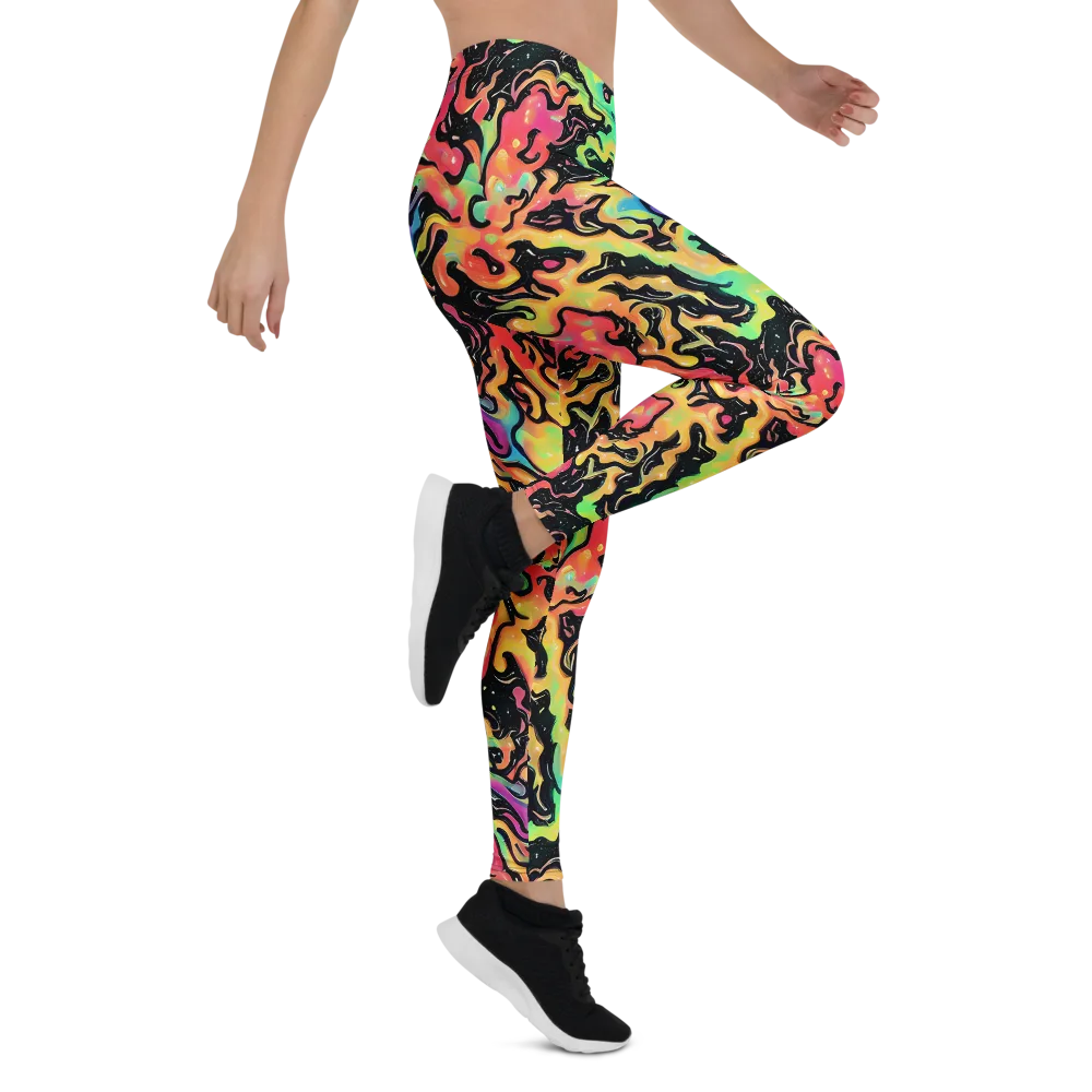 Candy Inferno on Leggings — Right