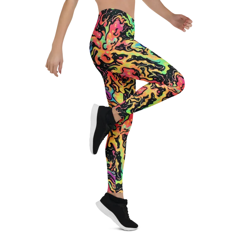 Candy Inferno on Leggings — Right