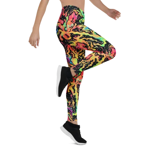 Candy Inferno on a Leggings
