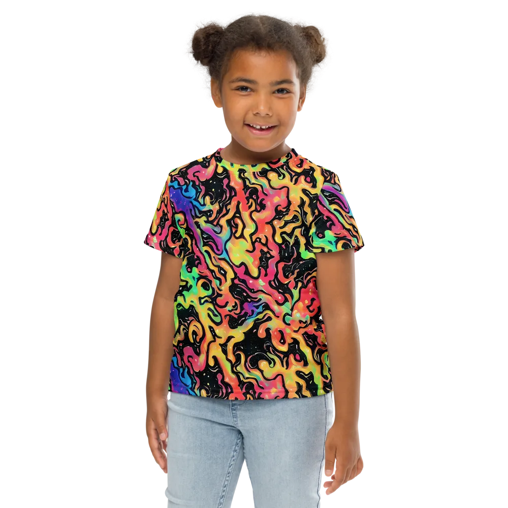 Candy Inferno on Kids Crew Neck T-Shirt — Front