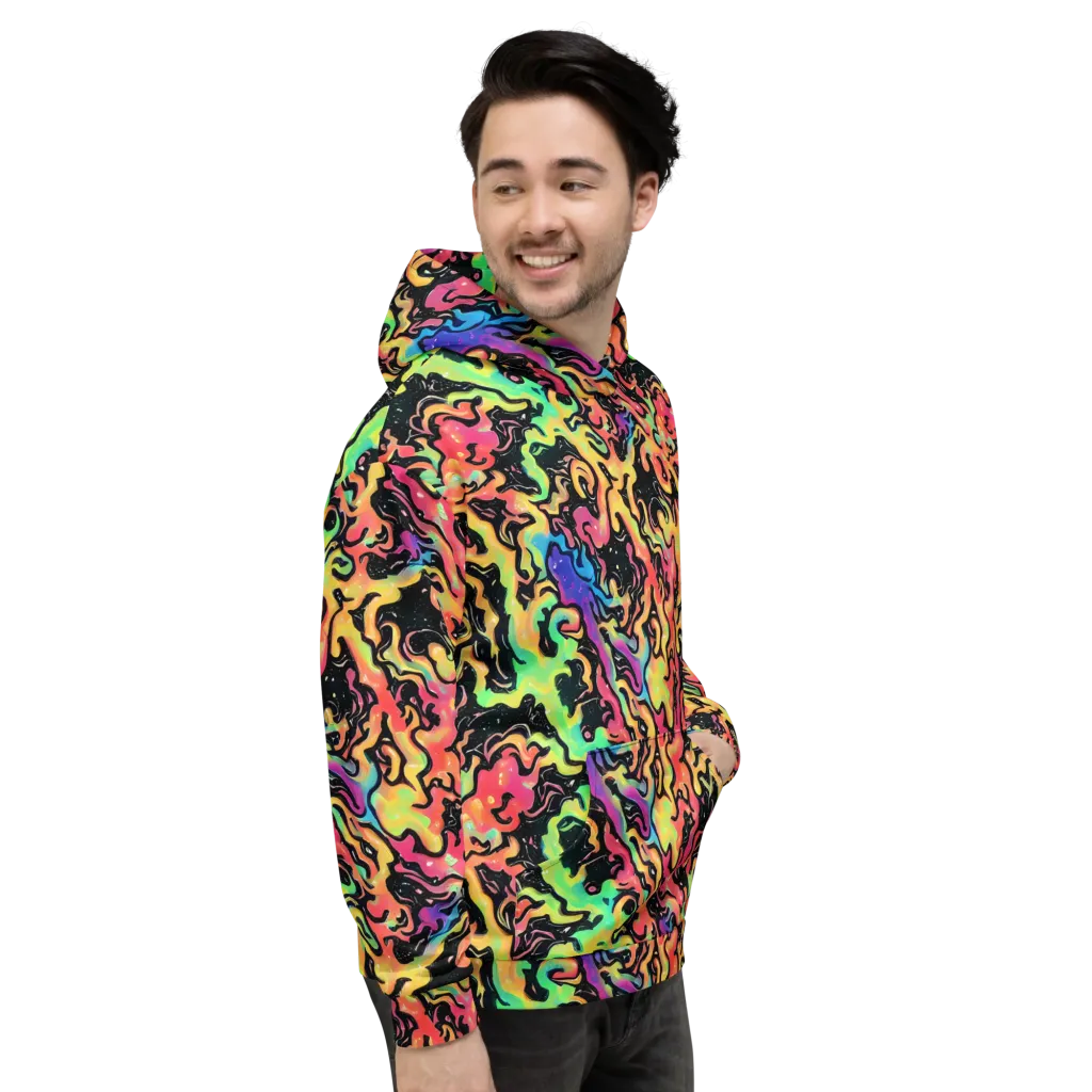 Candy Inferno on Hoodie — Right