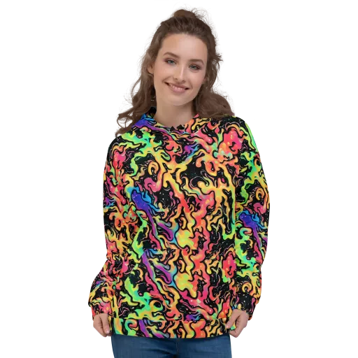 Candy Inferno on a Hoodie
